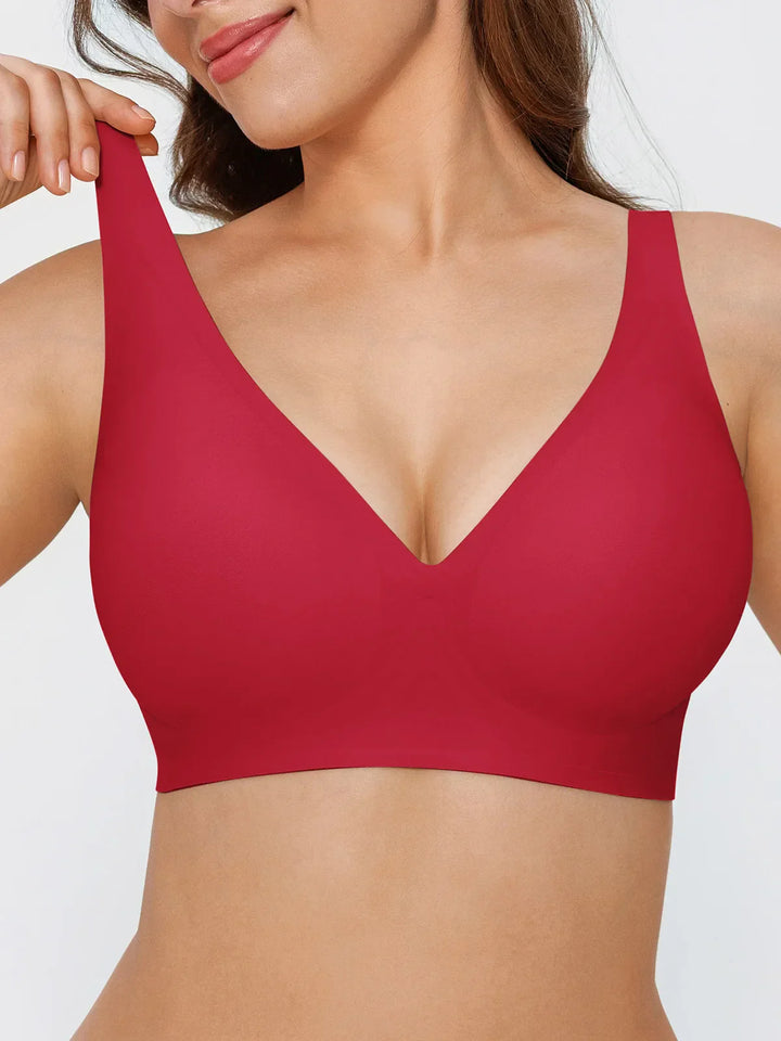 Seamless Wireless Jelly Leopard Contour Minimizer Support Bra - Modefluss