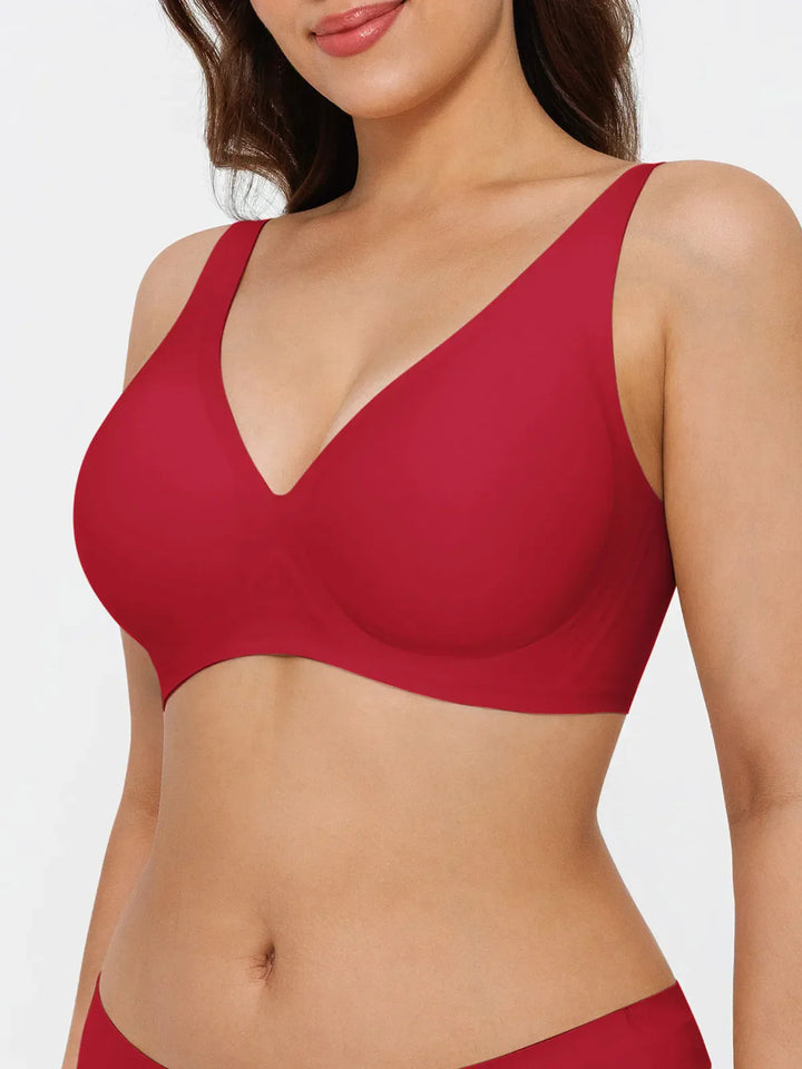 Seamless Wireless Jelly Leopard Contour Minimizer Support Bra - Modefluss