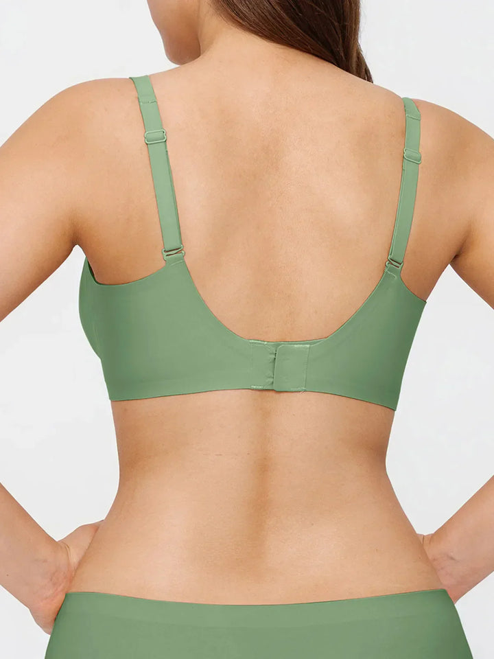 Seamless Wireless Jelly Leopard Contour Minimizer Support Bra - Modefluss