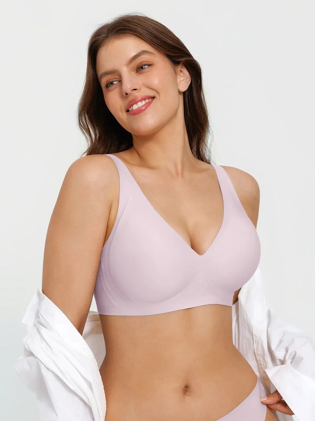 Seamless Wireless Jelly Leopard Contour Minimizer Support Bra - Modefluss