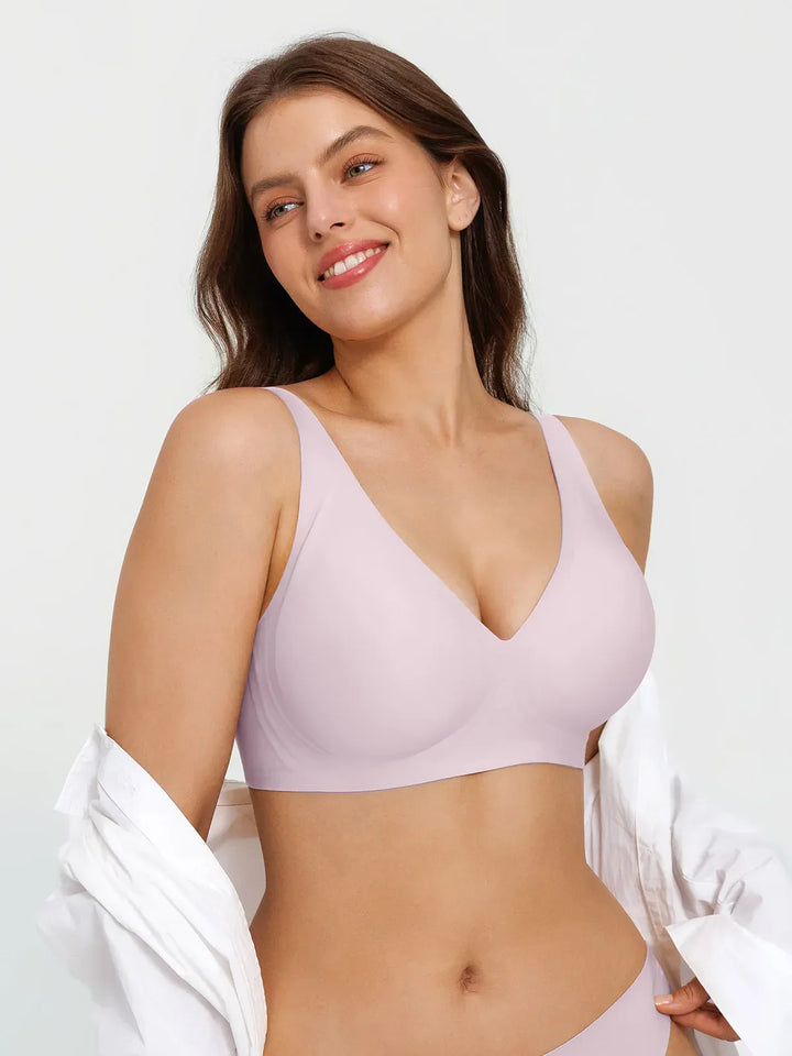 Seamless Wireless Jelly Leopard Contour Minimizer Support Bra - Modefluss