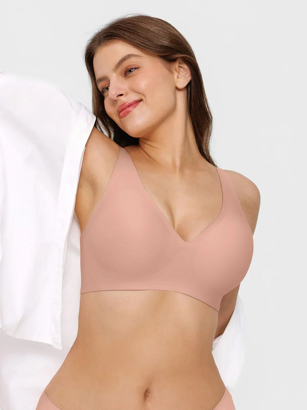 Seamless Wireless Jelly Leopard Contour Minimizer Support Bra - Modefluss