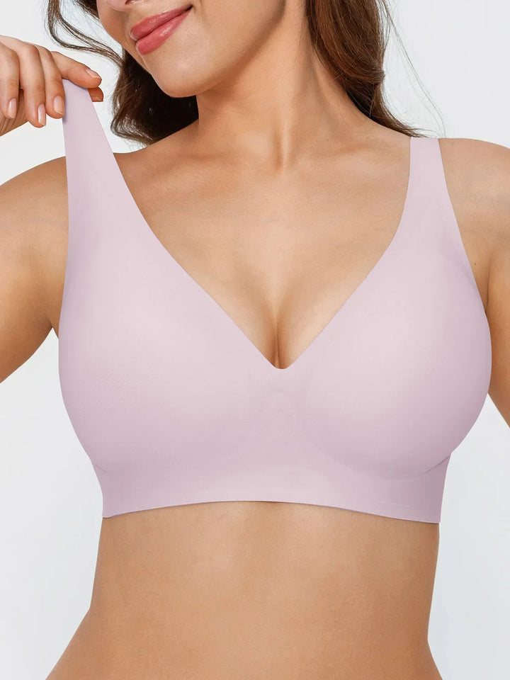Seamless Wireless Jelly Leopard Contour Minimizer Support Bra - Modefluss