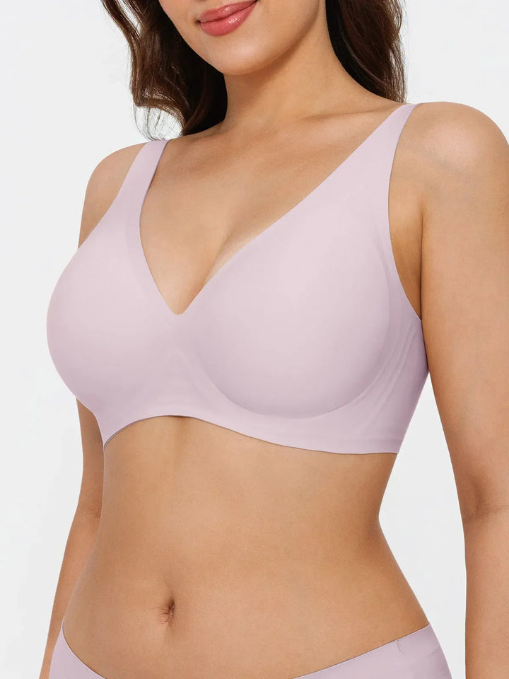 Seamless Wireless Jelly Leopard Contour Minimizer Support Bra - Modefluss