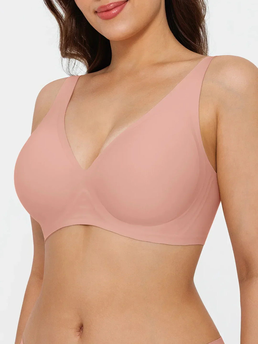 Seamless Wireless Jelly Leopard Contour Minimizer Support Bra - Modefluss