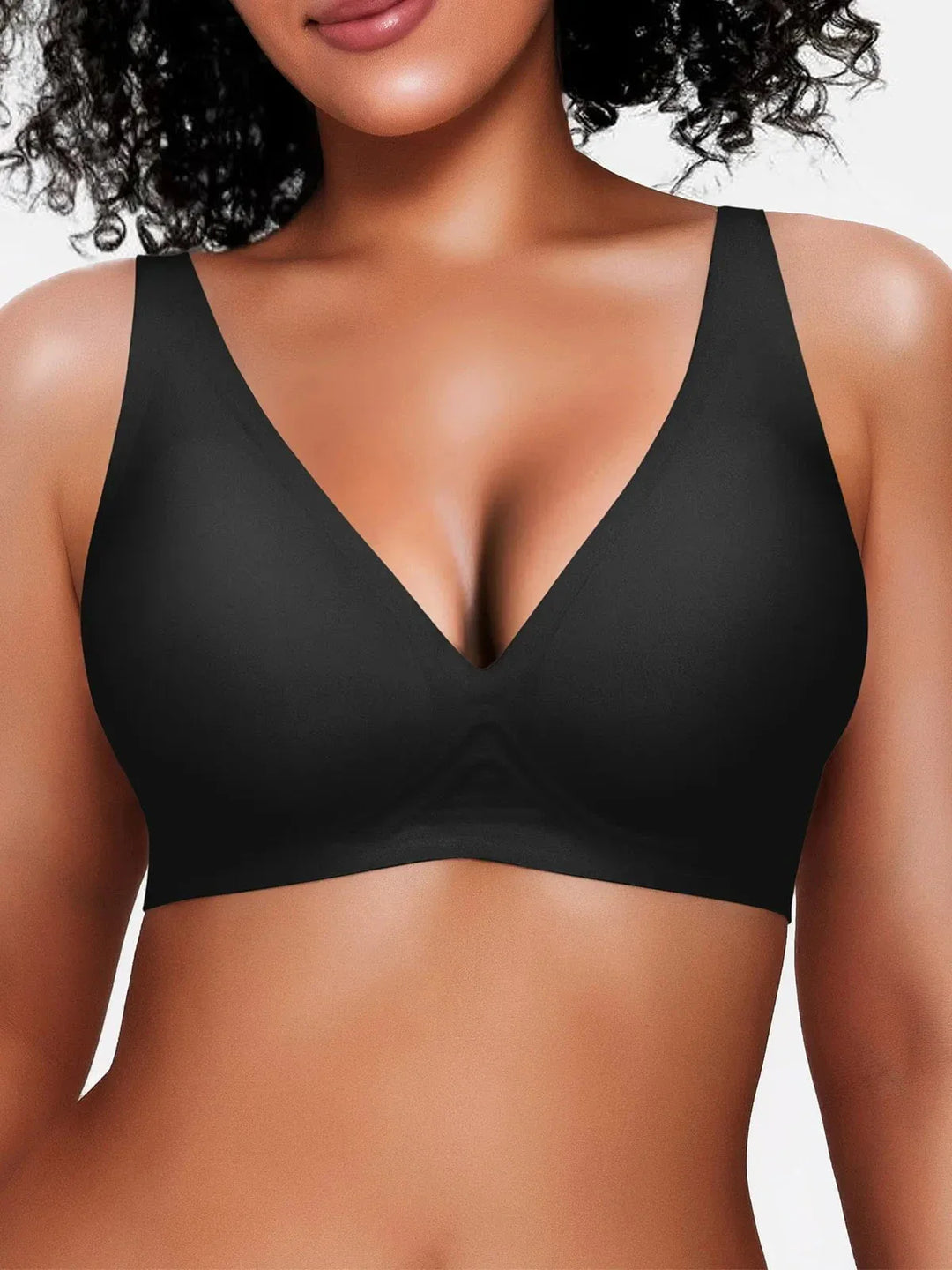 Seamless Wireless Jelly Comfort Plunge Bra - Modefluss