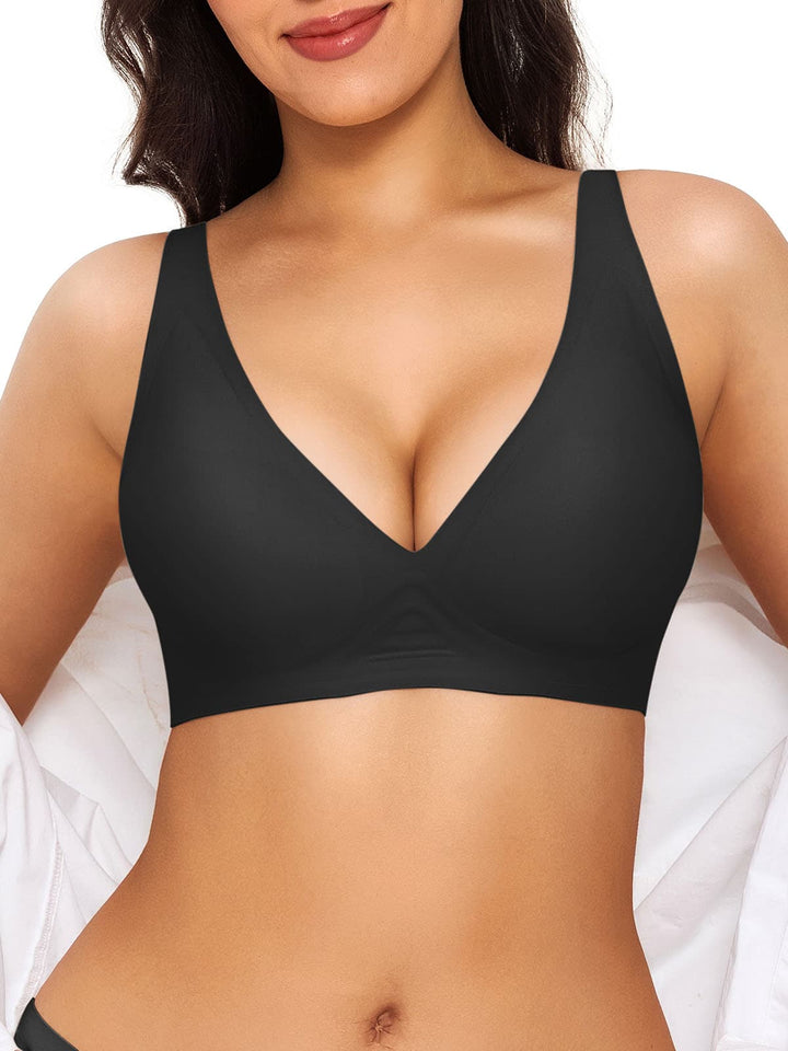 Seamless Wireless Jelly Leopard Contour Minimizer Support Bra - Modefluss
