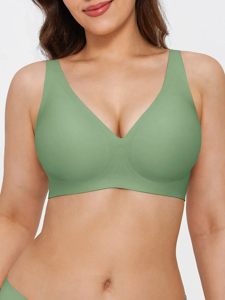 Seamless Wireless Jelly Leopard Contour Minimizer Support Bra - Modefluss