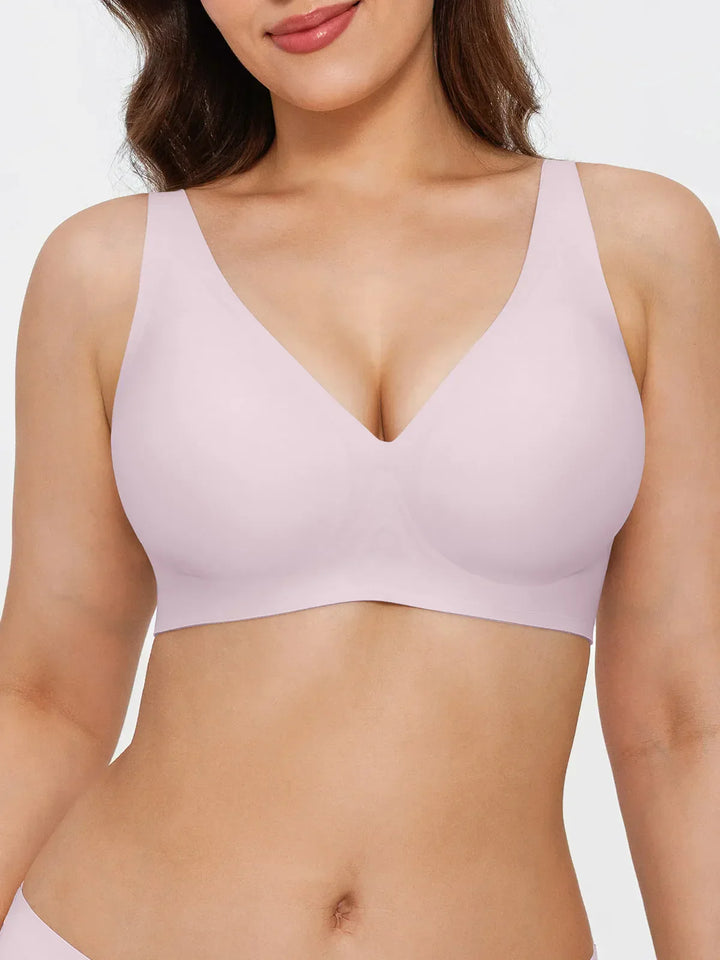 Seamless Wireless Jelly Leopard Contour Minimizer Support Bra - Modefluss