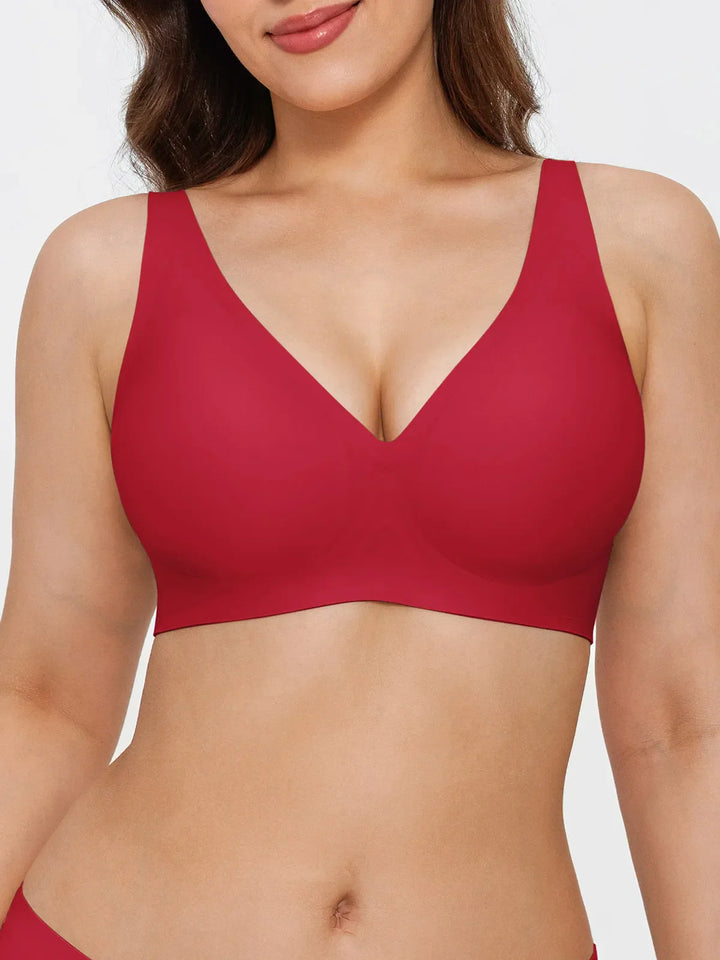 Seamless Wireless Jelly Leopard Contour Minimizer Support Bra - Modefluss