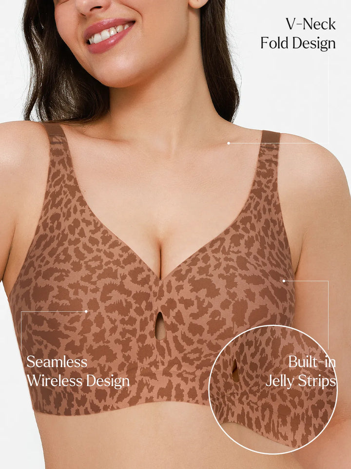 Seamless Wireless Jelly Contour Minimizer Support Bra - Modefluss