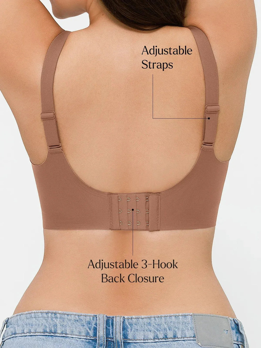 Seamless Wireless Jelly Contour Minimizer Support Bra - Modefluss