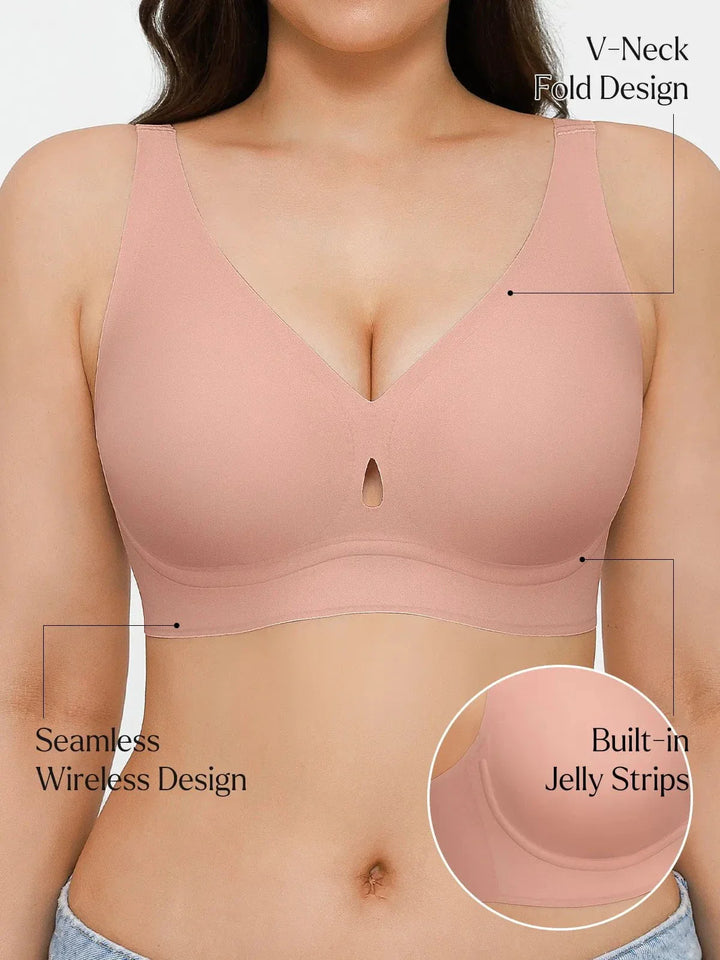 Seamless Wireless Jelly Contour Minimizer Support Bra - Modefluss