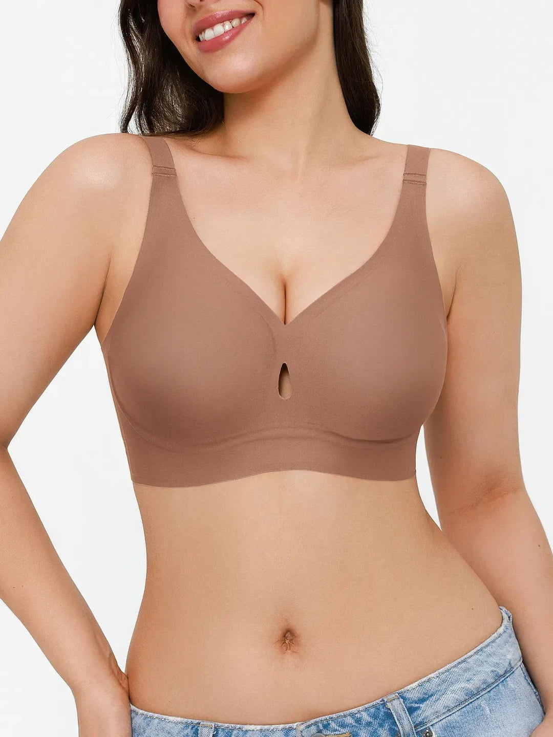 Seamless Wireless Jelly Contour Minimizer Support Bra - Modefluss
