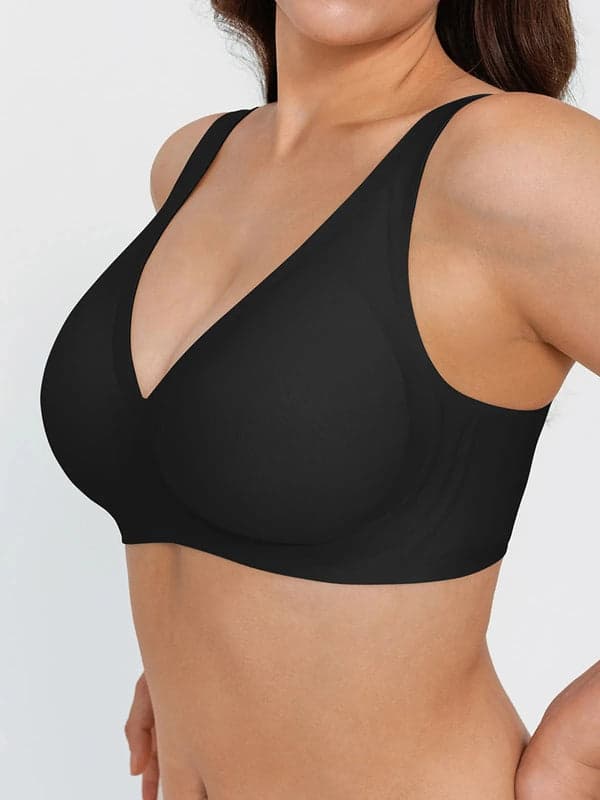 Seamless Wireless Jelly Leopard Contour Minimizer Support Bra - Modefluss
