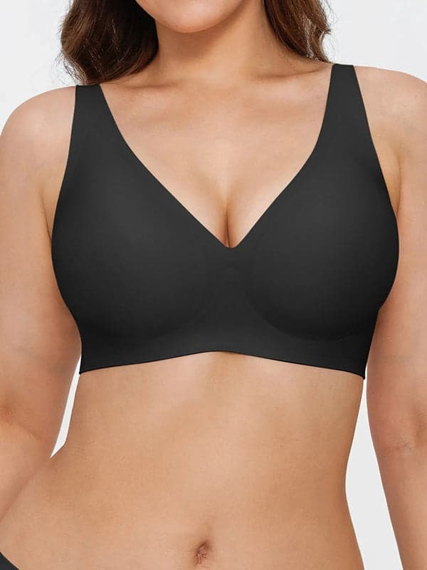Seamless Wireless Jelly Leopard Contour Minimizer Support Bra - Modefluss