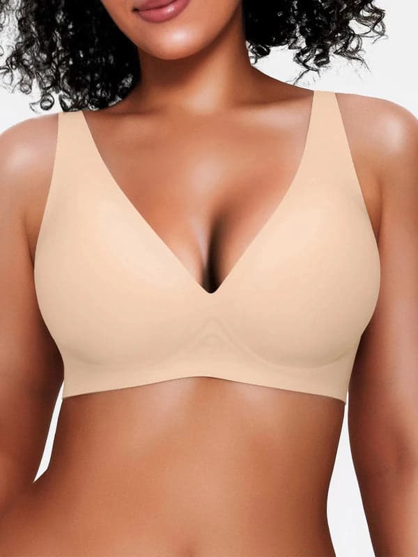 Seamless Wireless Jelly Leopard Contour Minimizer Support Bra - Modefluss