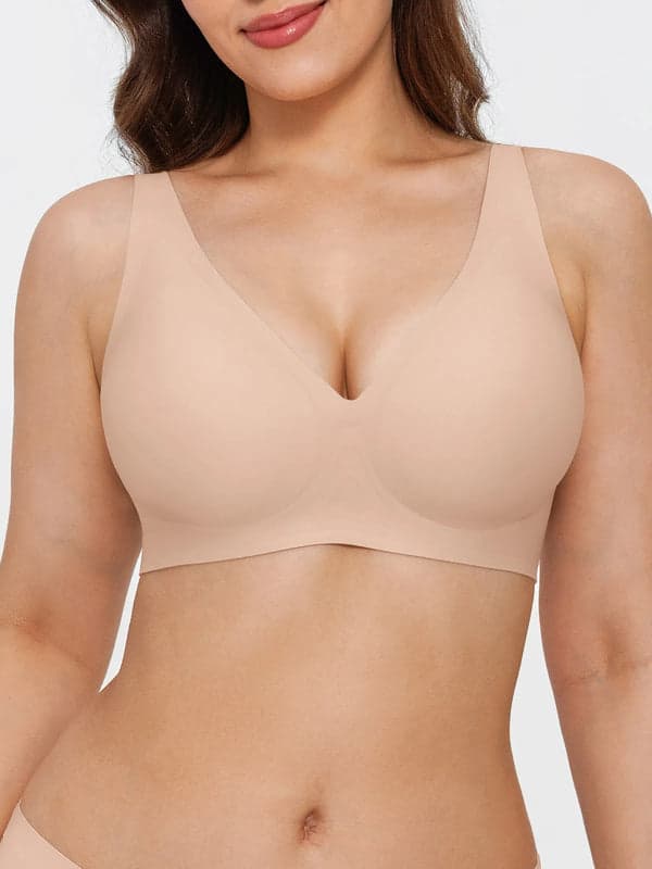 Seamless Wireless Jelly Leopard Contour Minimizer Support Bra - Modefluss