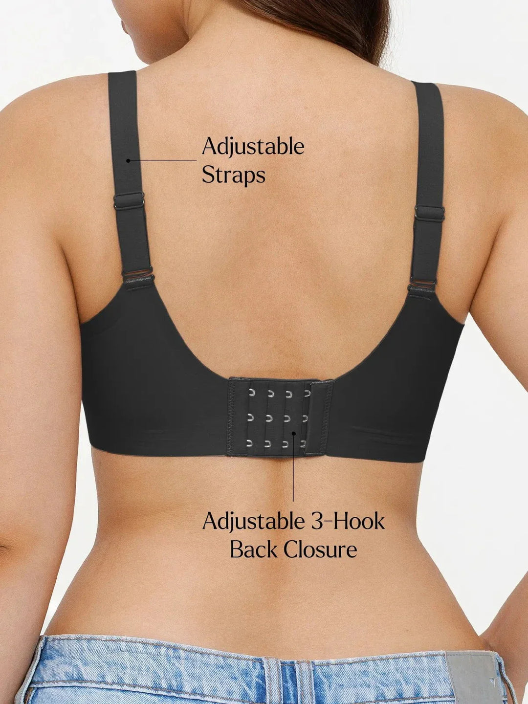 Seamless Wireless Ruched Comfort Minimizer Bra