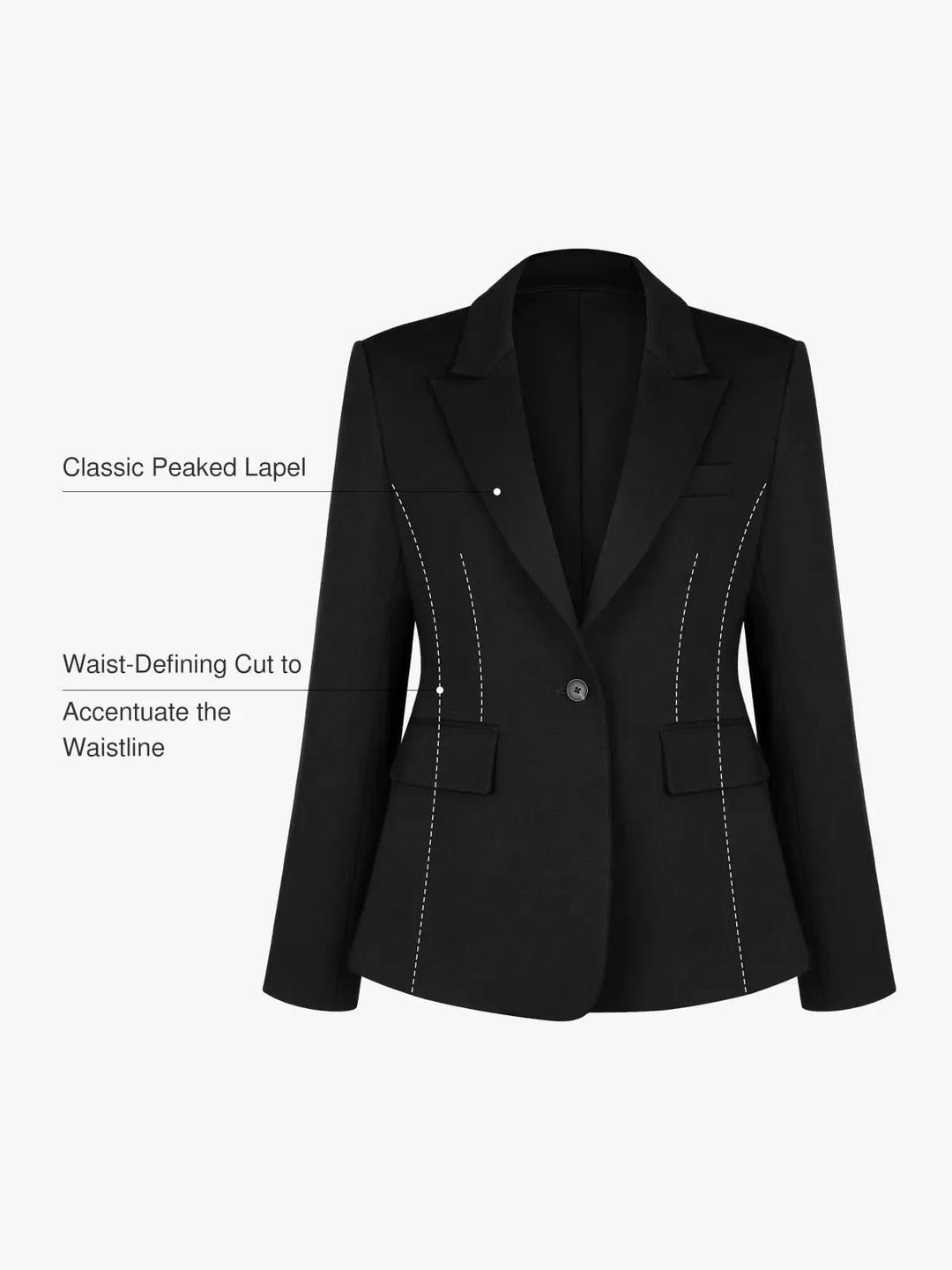 Shape-Sculpting Fitted Blazer - Modefluss