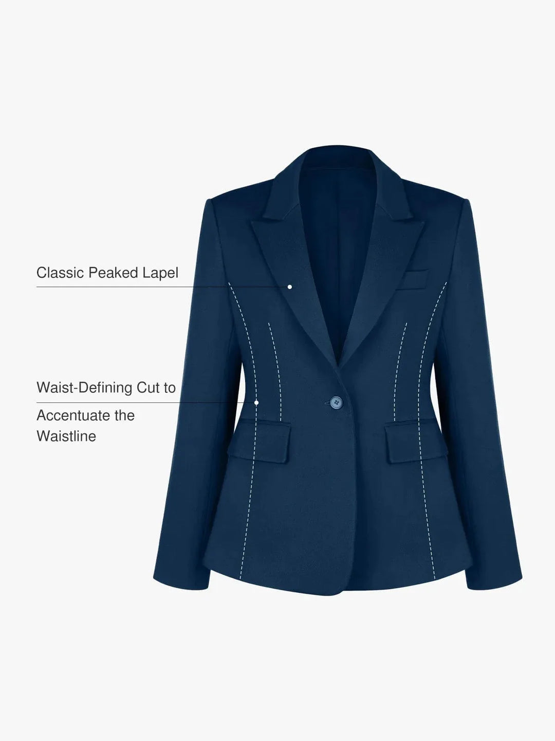 Shape-Sculpting Fitted Blazer - Modefluss