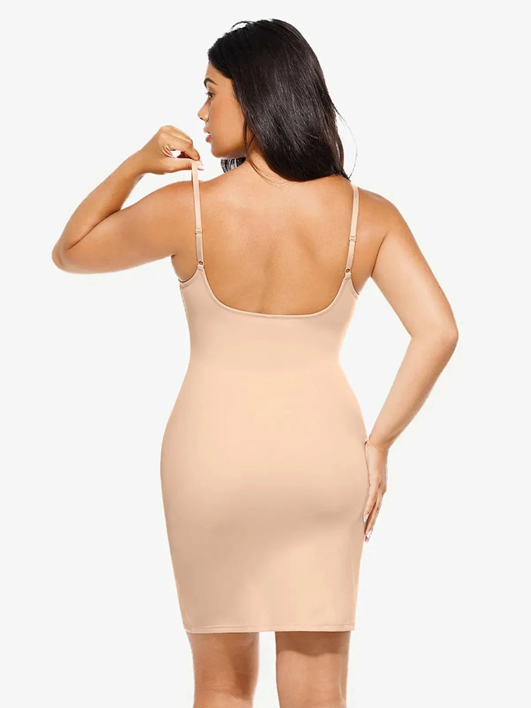 Shapewear 2-in-1 Lace Overlay Sculpting Dress - Modefluss