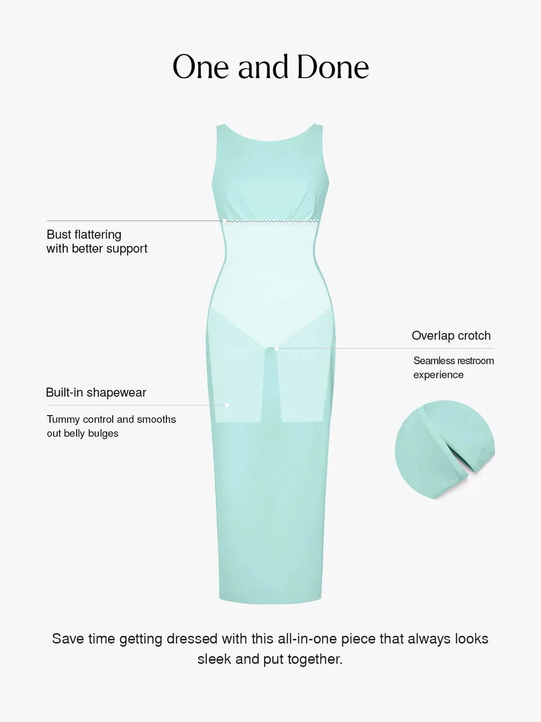 Shapewear Boatneck Draped Sculpting Maxi Dress - Modefluss