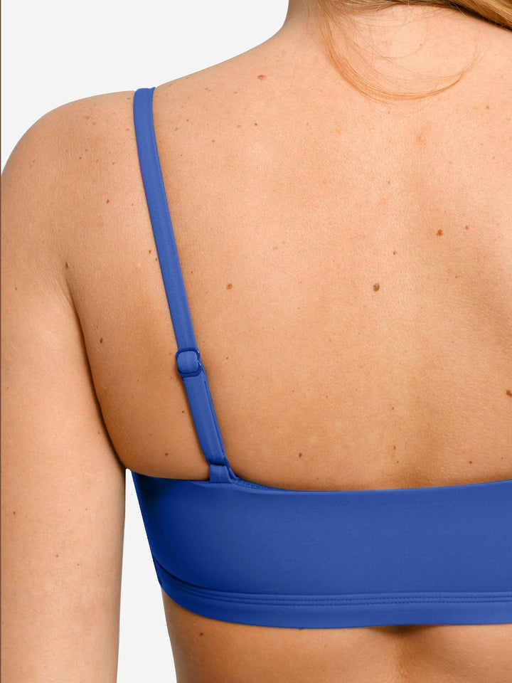Shapewear Bust-Enhancing Draped Bikini Top - Modefluss