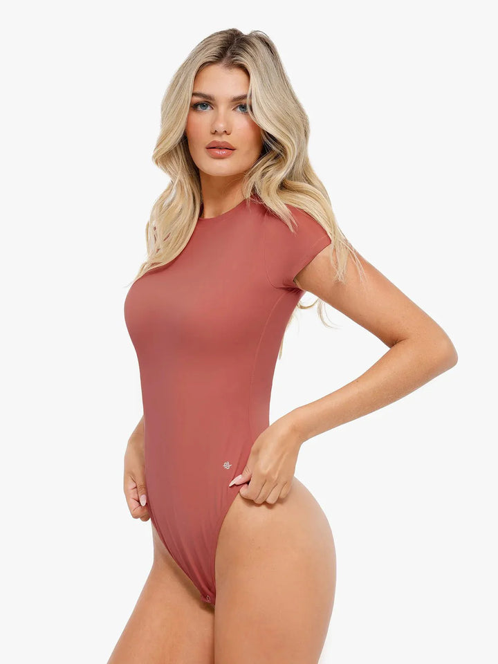 Shapewear Cloudsense Short Sleeve Crew-Neck Bodysuit - Modefluss