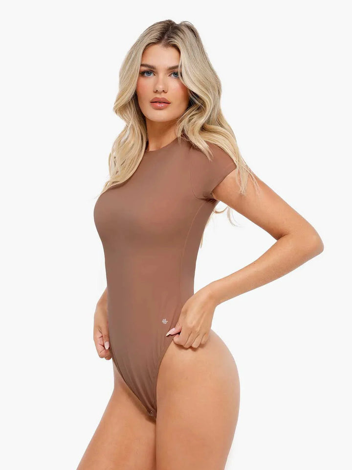 Shapewear Cloudsense Short Sleeve Crew-Neck Bodysuit - Modefluss