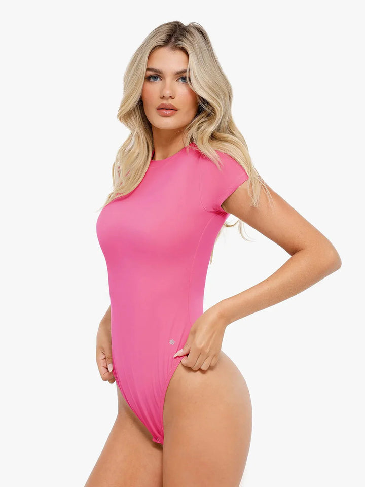 Shapewear Cloudsense Short Sleeve Crew-Neck Bodysuit - Modefluss