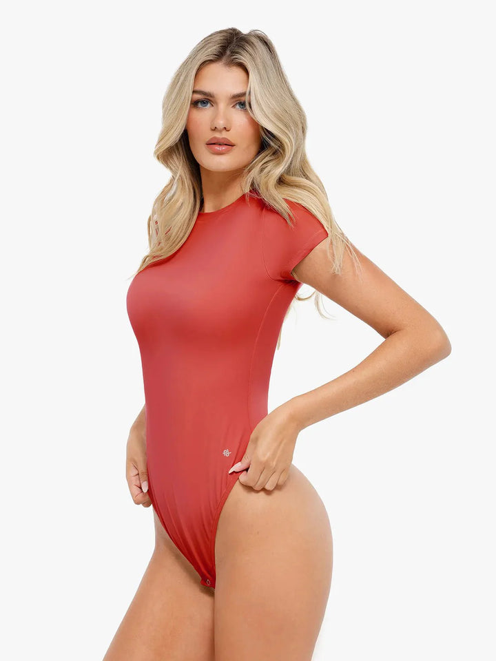 Shapewear Cloudsense Short Sleeve Crew-Neck Bodysuit - Modefluss