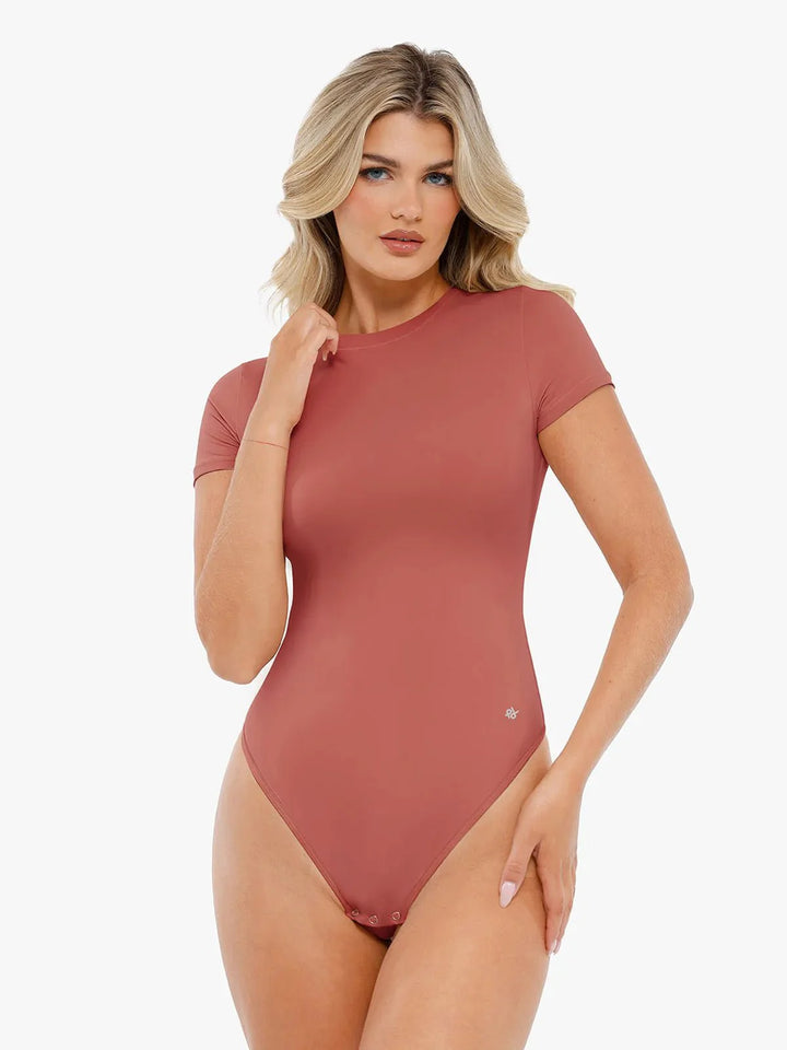 Shapewear Cloudsense Short Sleeve Crew-Neck Bodysuit - Modefluss