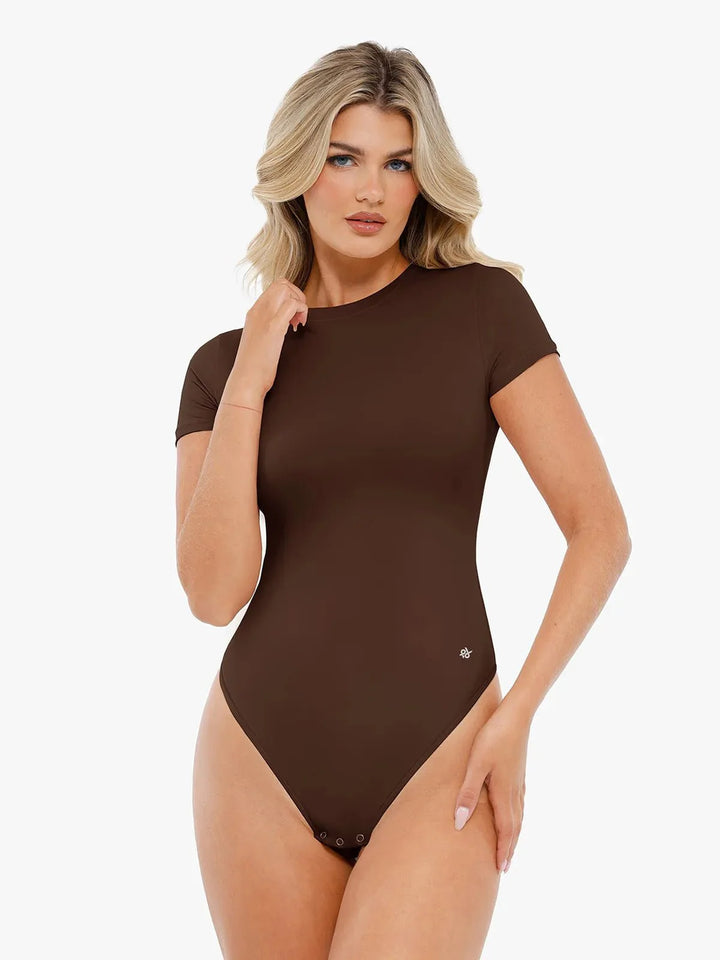 Shapewear Cloudsense Short Sleeve Crew-Neck Bodysuit - Modefluss