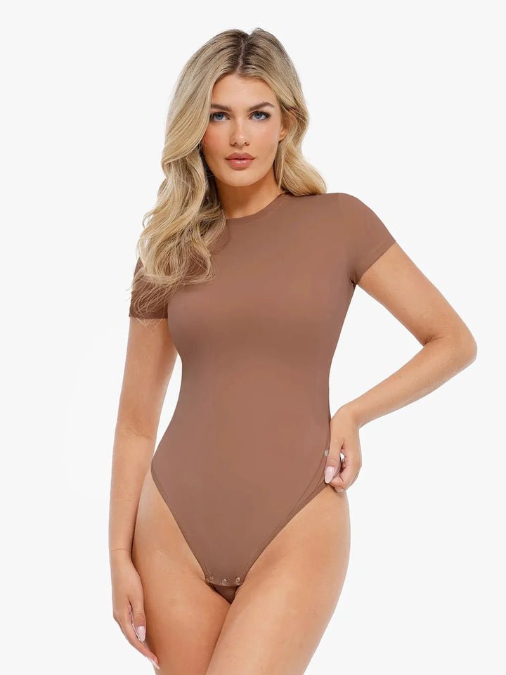 Shapewear Cloudsense Short Sleeve Crew-Neck Bodysuit - Modefluss