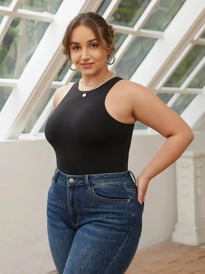Shapewear Cloudsense Sleeveless Cutaway Round Neck Bodysuit - Modefluss