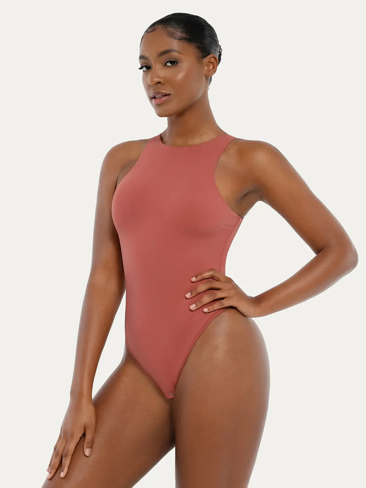 Shapewear Cloudsense Sleeveless Cutaway Round Neck Bodysuit - Modefluss