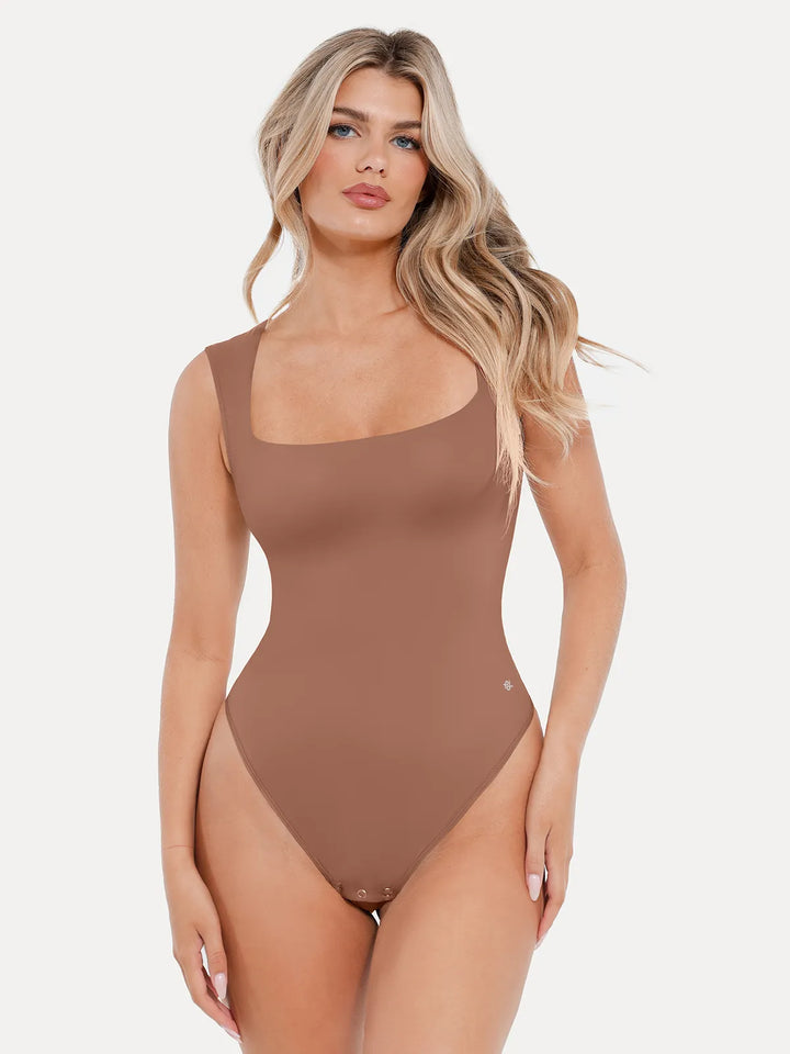 Shapewear Cloudsense Sleeveless Square Neck Bodysuit - Modefluss