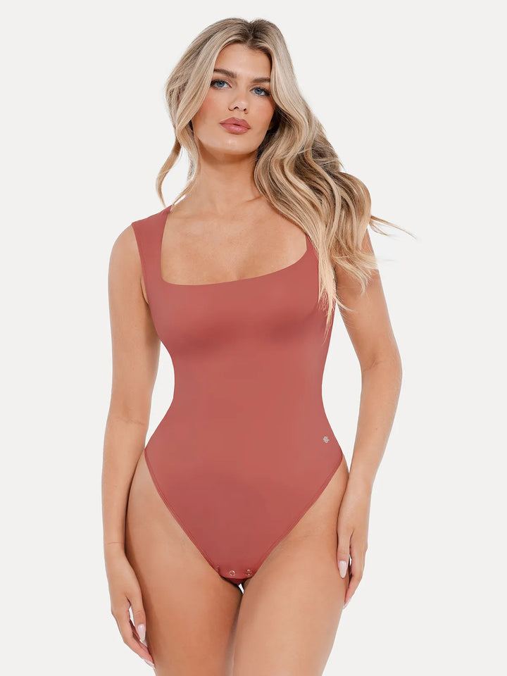 Shapewear Cloudsense Sleeveless Square Neck Bodysuit - Modefluss