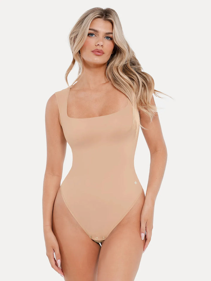 Shapewear Cloudsense Sleeveless Square Neck Bodysuit - Modefluss