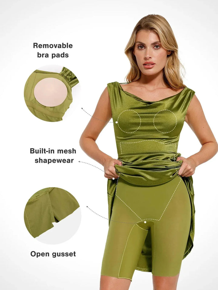 Shapewear Convertible Shine Sculpting Mermaid Dress - Modefluss