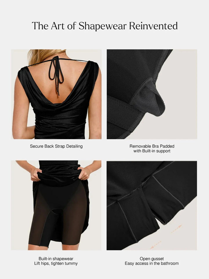Shapewear Convertible Shine Sculpting Mermaid Dress - Modefluss