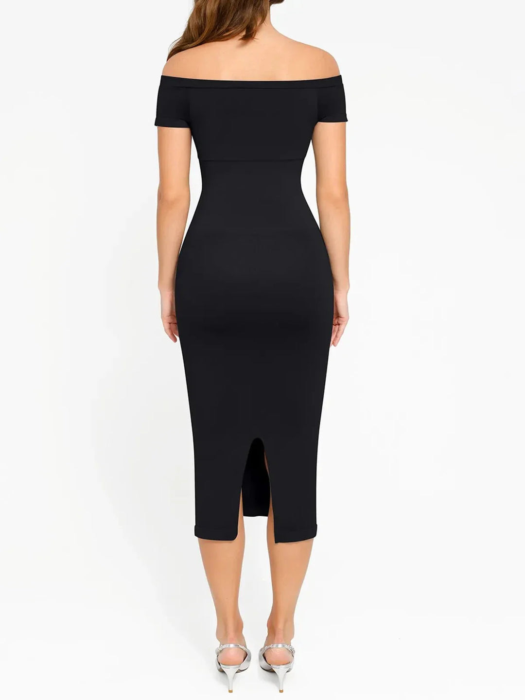 Shapewear Eco-Friendly Off Shoulder Seamless Dress - Modefluss
