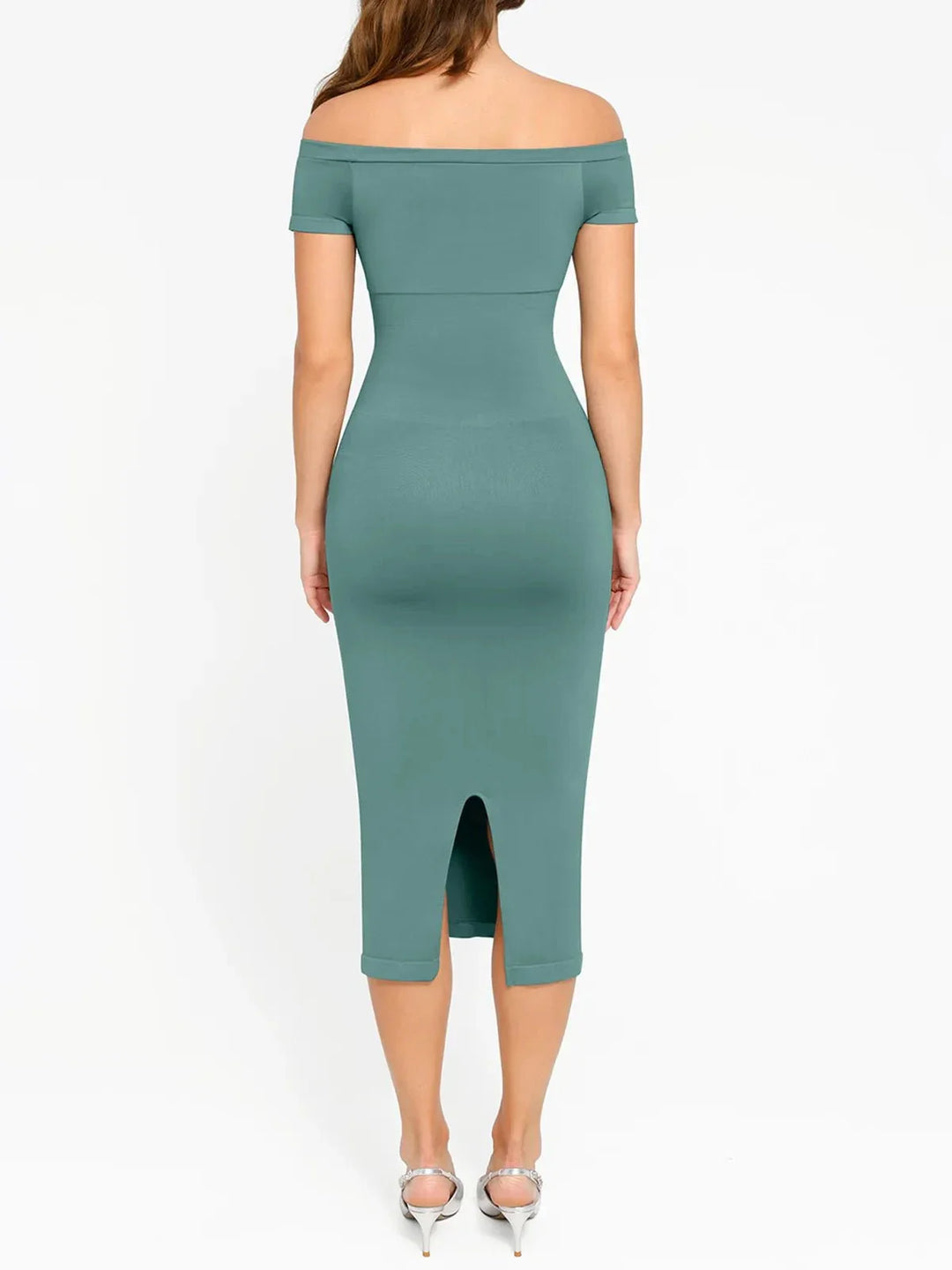Shapewear Eco-Friendly Off Shoulder Seamless Dress - Modefluss
