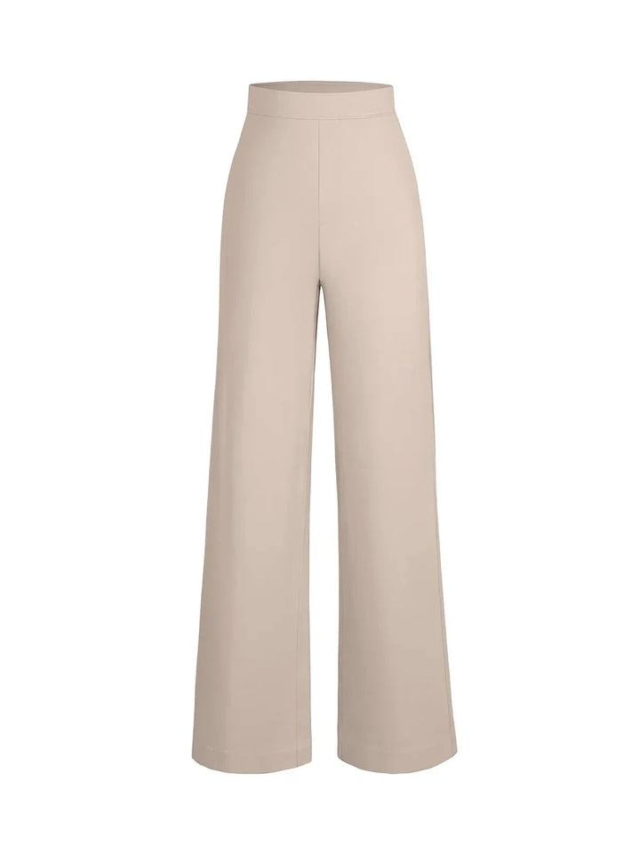Shapewear Executive High Waisted Wide-Leg Ponte Pants - Modefluss