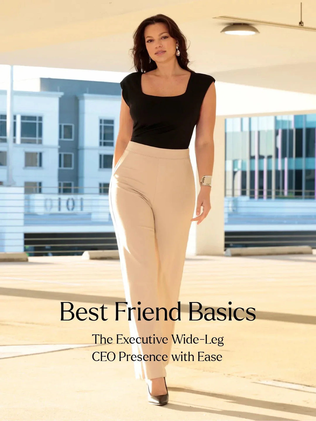 Shapewear Executive High Waisted Wide-Leg Ponte Pants - Modefluss