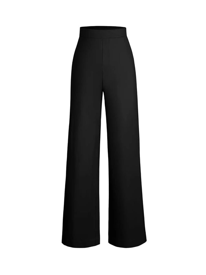 Shapewear Executive High Waisted Wide-Leg Ponte Pants - Modefluss