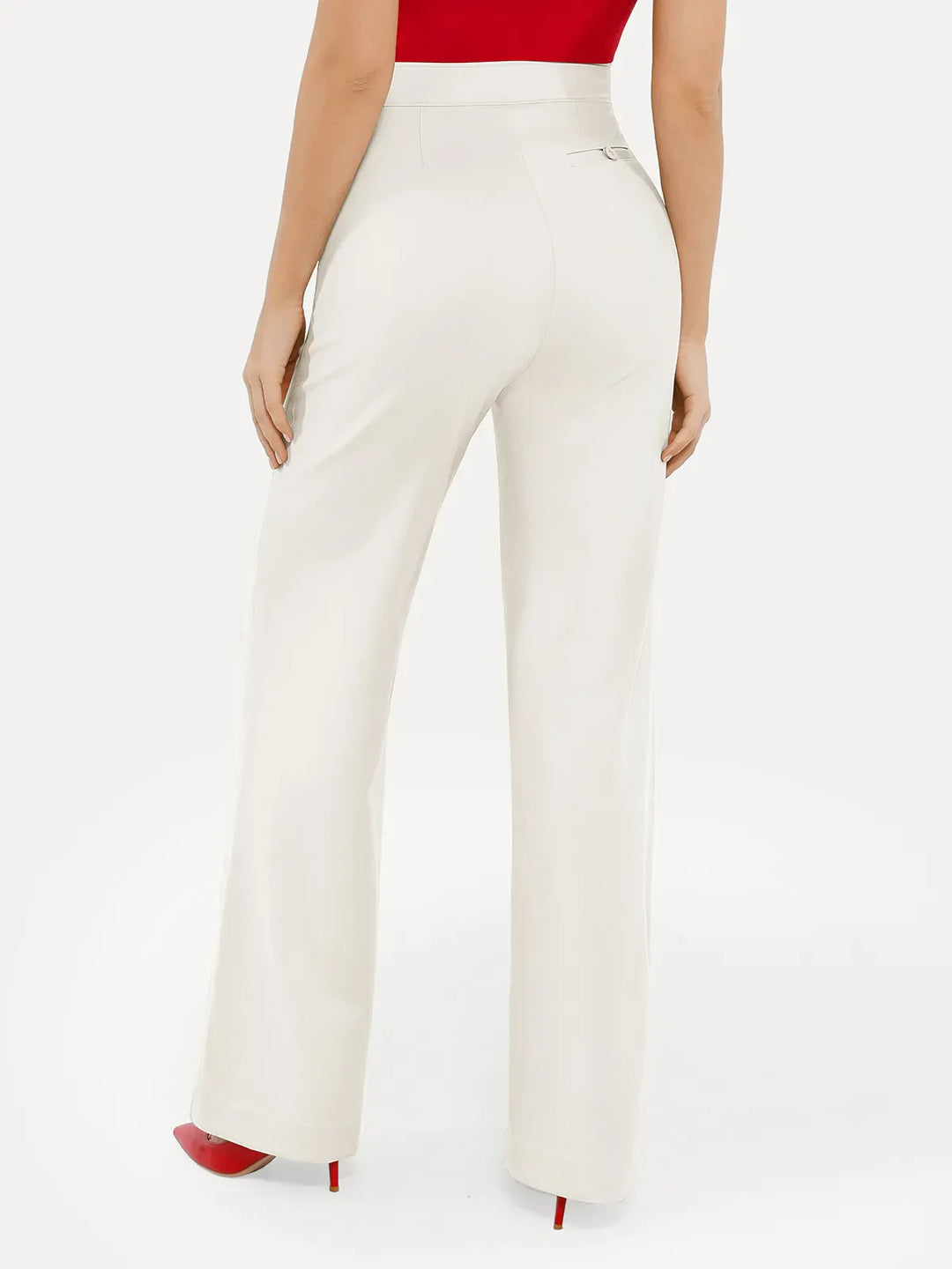 Shapewear Executive High Waisted Wide-Leg Ponte Pants - Modefluss