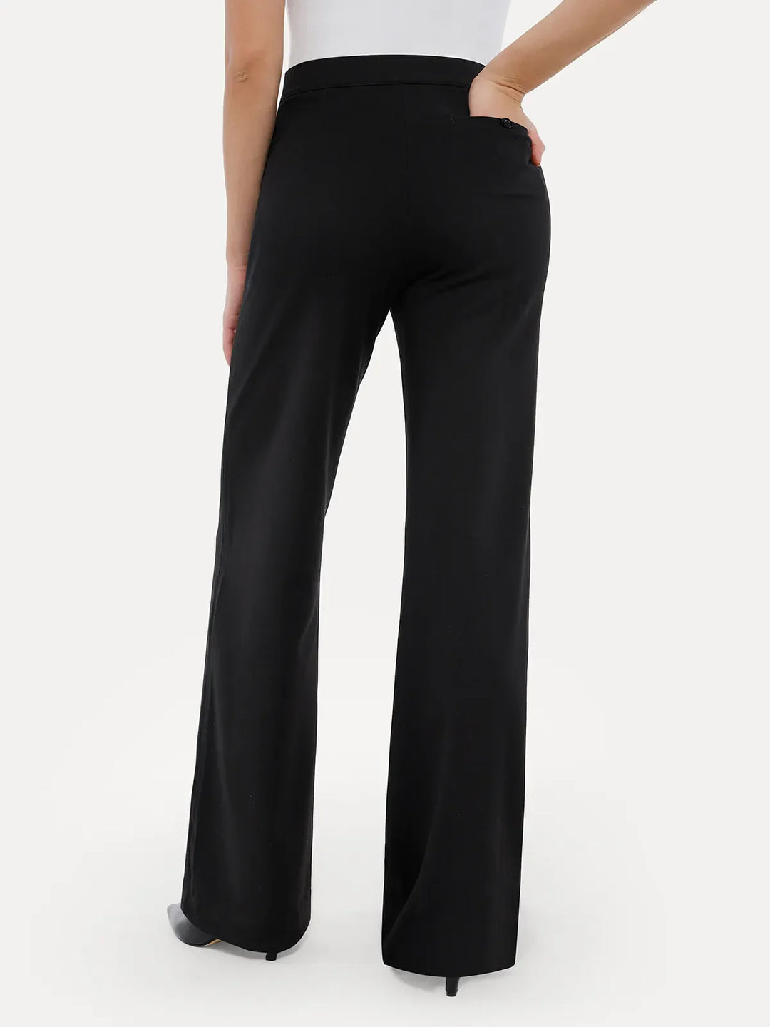 Shapewear Executive High Waisted Wide-Leg Ponte Pants - Modefluss
