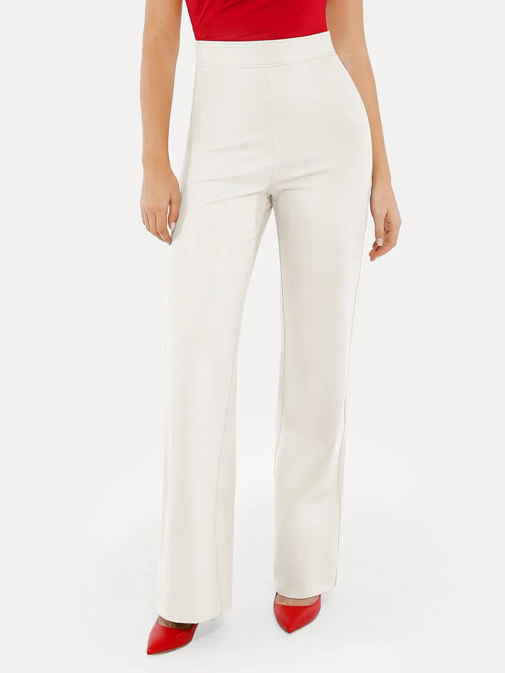 Shapewear Executive High Waisted Wide-Leg Ponte Pants - Modefluss